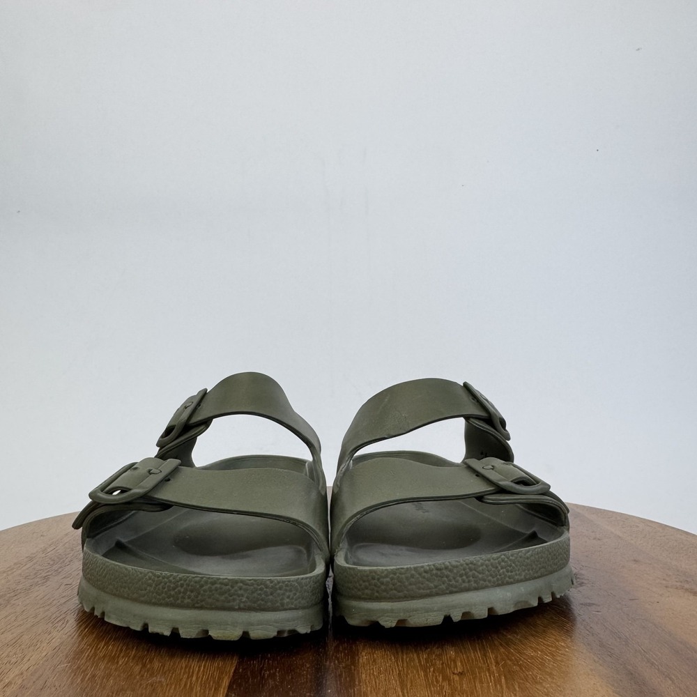 Mens Birkenstock Arizona Green Eva Strappy Slide Sandals Size EU 44 Wide GUC - Picture 3 of 7